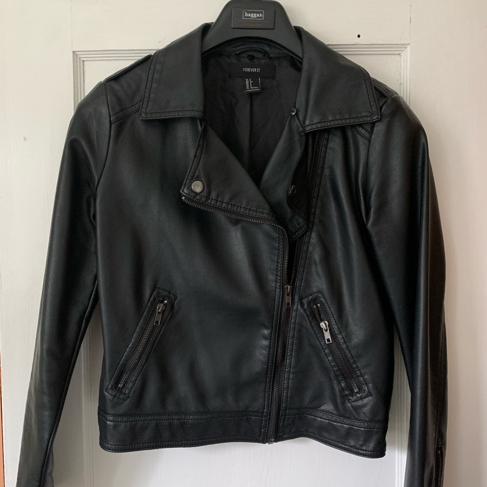 Faux leather jacket